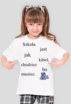 koszulka "Szkoła" dziewczenca
