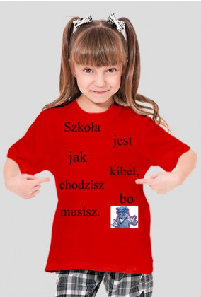 koszulka "Szkoła" dziewczenca