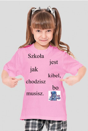 koszulka "Szkoła" dziewczenca