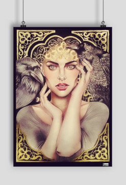 Raven's queen print