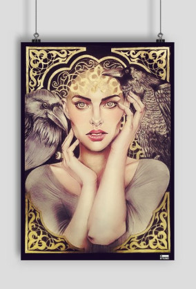 Raven's queen print