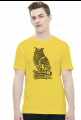 Owl steampunk sketch- koszulka Męska