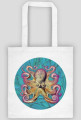 Beautiful colorful print with octopus