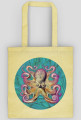 Beautiful colorful print with octopus