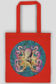 Beautiful colorful print with octopus
