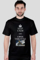 Keep Calm and Open Throttle (białe napisy)