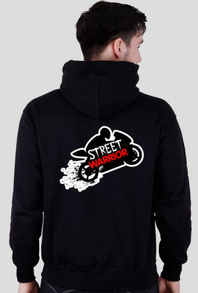 street warrior bluza czarna motocykl