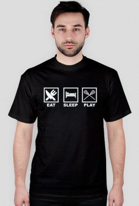Eat Sleep Play Lacrosse black