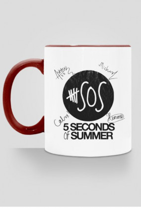 Kubek 5SOS with autographs