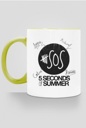 Kubek 5SOS with autographs