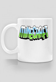 Kubek z napisem minecraft a styłu bloczek minecrafta, naprawdę polecam