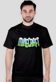 Ekstra koszulka z napisem minecraft, a stylu bloczek minecrafta