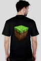 Ekstra koszulka z napisem minecraft, a stylu bloczek minecrafta
