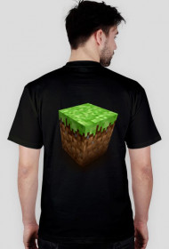 Ekstra koszulka z napisem minecraft, a stylu bloczek minecrafta