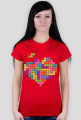 T-shirt Damski. Serce.