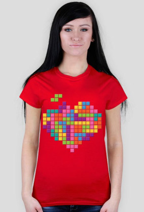 T-shirt Damski. Serce.