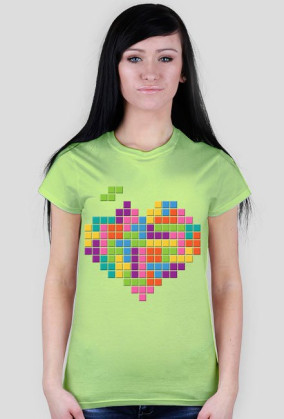 T-shirt Damski. Serce.