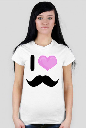 Koszulka żeńska "Moustache"