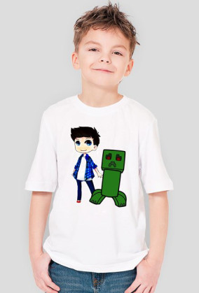 MrBe & Creeper [KOSZULKA BIAŁA DZIECIĘCA]