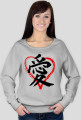 Bluza Damska. Symbol Miłości Kanji.