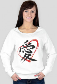 Bluza Damska. Symbol Miłości Kanji.