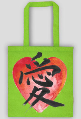 Eko Torba. Symbol Miłości Kanji.