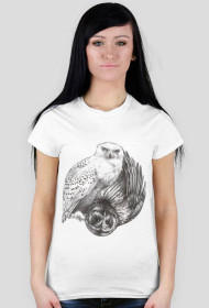 T-shirt Damski. Symbol Ying-Yang.