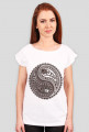 T-shirt Damski. Symbol Ying-Yang.