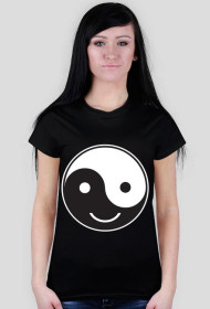 T-shirt Damski. Symbol Ying-Yang.