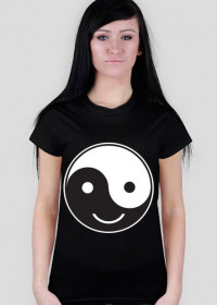 T-shirt Damski. Symbol Ying-Yang.
