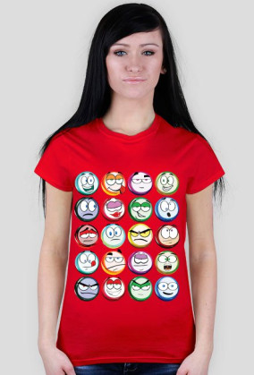 T-shirt Damski. Emotki