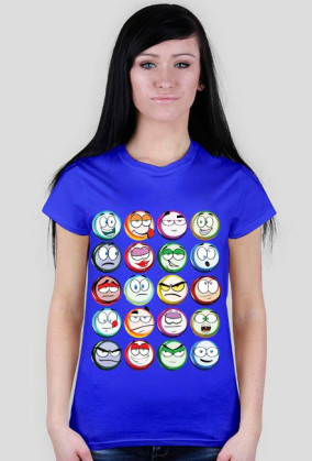 T-shirt Damski. Emotki