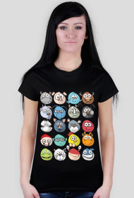 T-shirt Damski. Emotki