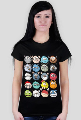 T-shirt Damski. Emotki