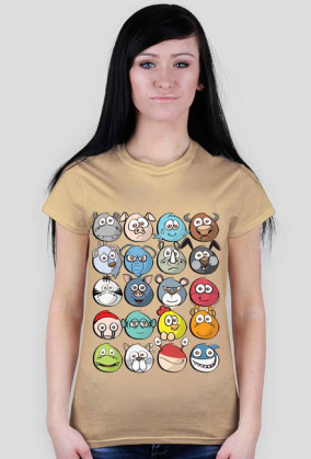 T-shirt Damski. Emotki