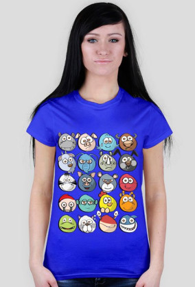 T-shirt Damski. Emotki