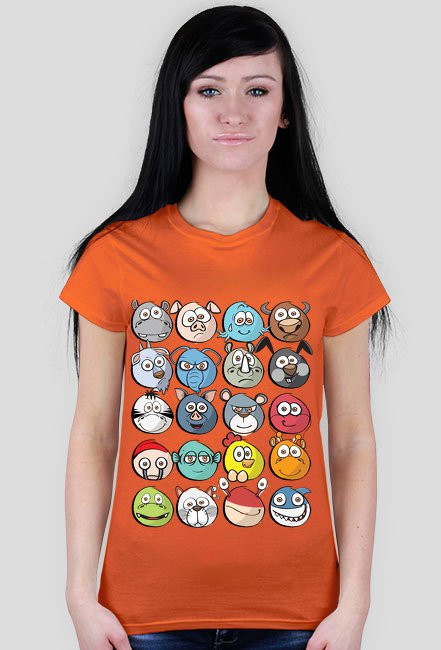 T-shirt Damski. Emotki