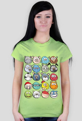 T-shirt Damski. Emotki