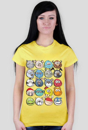 T-shirt Damski. Emotki