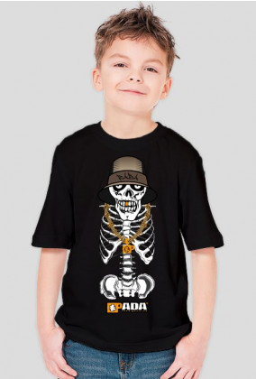 Koszulka dla chłopca - Szkielecik. Pada