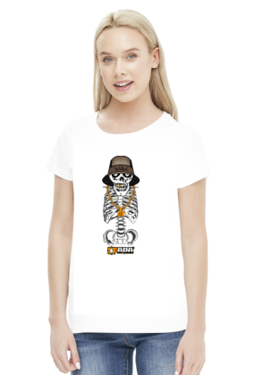 Koszulka damska - Szkielecik. Pada