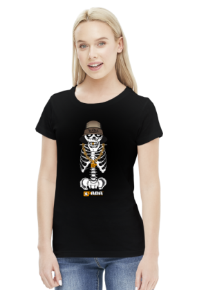 Koszulka damska - Szkielecik. Pada