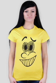 T-shirt Damski. Smile Face,