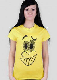 T-shirt Damski. Smile Face,