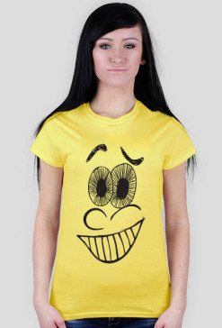 T-shirt Damski. Smile Face,