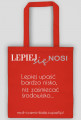 torba (czarna i czerwona) LEPIEJ SIĘ NOSI: Lepiej upaść bardzo nisko...