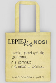 torba (różne kolory) LEPIEJ SIĘ NOSI: Lepiej pozbyć się genomu...