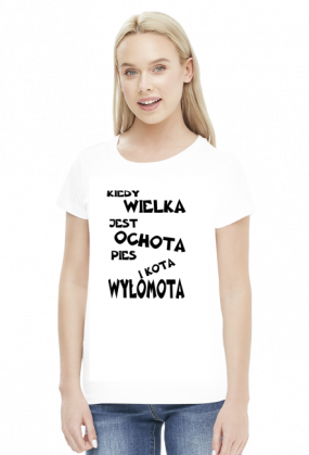 Koszulka - pies i kota... damska