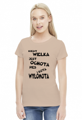 Koszulka - pies i kota... damska