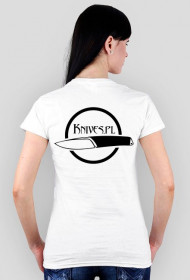 Koszulka damska Knives.pl (czarny nadruk)